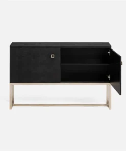 Made Goods Dallon 2 Door Buffet Black Faux Shagreen And Silver Steel New Arrivals 15 Made Goods Dallon 2 Door Buffet Black Faux Shagreen And Silver Steel New Arrivals