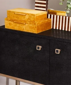 Made Goods Dallon 2 Door Buffet Black Faux Shagreen And Silver Steel New Arrivals 13 Made Goods Dallon 2 Door Buffet Black Faux Shagreen And Silver Steel New Arrivals