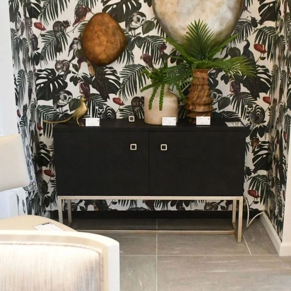 Made Goods Dallon 2 Door Buffet Black Faux Shagreen And Silver Steel New Arrivals 2 Made Goods Dallon 2 Door Buffet Black Faux Shagreen And Silver Steel New Arrivals