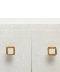 Made Goods Dallon 2 Door Buffet In Snow Faux Shagreen With Gold New Arrivals