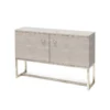 Made Goods Dallon 2 Door Buffet In Faux Shagreen Sand With Silver