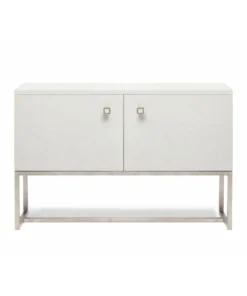 Made Goods Dallon 2 Door Buffet In Snow Faux Shagreen With Silver
