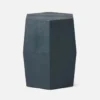 Made Goods Daryl Stool Navy Faux Shagreen