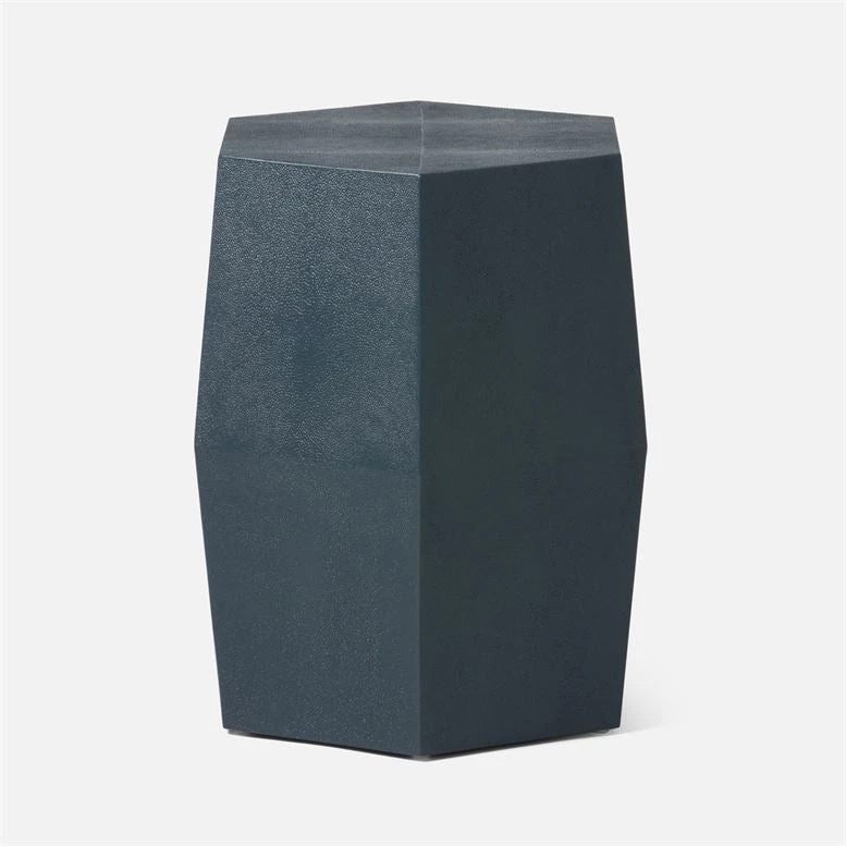 Made Goods Daryl Stool Navy Faux Shagreen 1 Made Goods Daryl Stool Navy Faux Shagreen