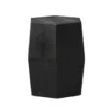 Made Goods Daryl Stool Black Faux Shagreen