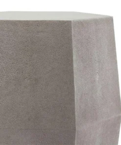 Made Goods New Arrivals Daryl Stool Castor Gray Faux Shagreen