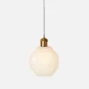 Made Goods New Arrivals Dax 1 Light Pendant Brass And Opaque