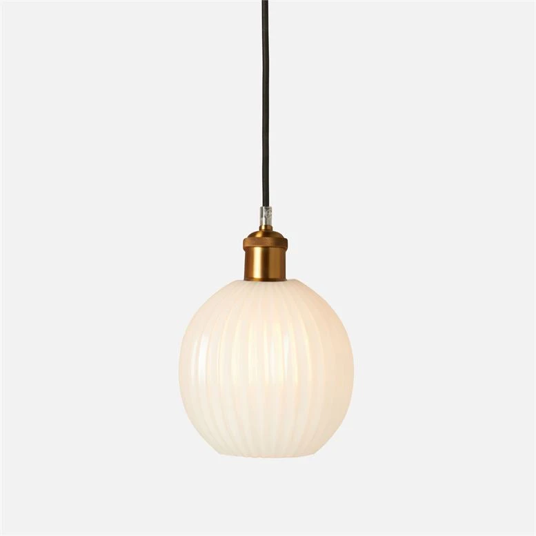 Made Goods New Arrivals Dax 1 Light Pendant Brass And Opaque 1 Made Goods New Arrivals Dax 1 Light Pendant Brass And Opaque
