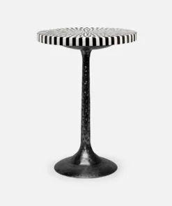 Made Goods Delancy Side Table Black And Stripe New Arrivals