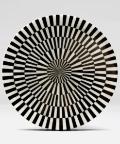 Made Goods Delancy Side Table Black And Stripe New Arrivals