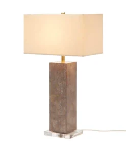 Made Goods Della Lamp Silver Lacquered Eggshell