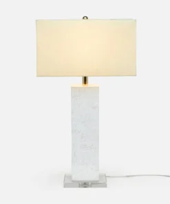 Made Goods New Arrivals Della Lamp White Lacquered Eggshell