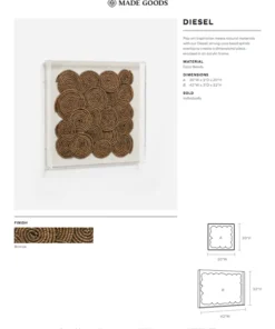 Made Goods Diesel Wall Art Bronze Coco Beads Small New Arrivals 9 Made Goods Diesel Wall Art Bronze Coco Beads Small New Arrivals