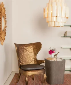 Made Goods Donatella Round Mirror Gold