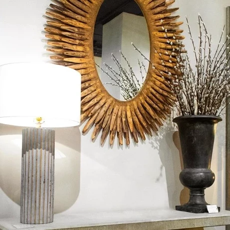 Made Goods New Arrivals Donatella Oval Mirror Gold 2 Made Goods New Arrivals Donatella Oval Mirror Gold