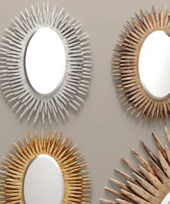 Made Goods Donatella Oval Mirror Natural