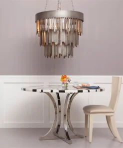 Made Goods Douglas Chandelier Aged Silver New Arrivals