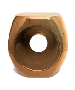 Made Goods Duffy Stool Crackled Gold New Arrivals