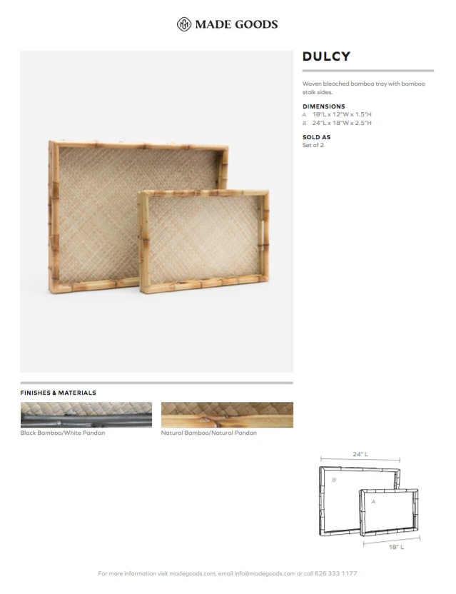 Made Goods Dulcy Tray Set Of Two New Arrivals 4 Made Goods Dulcy Tray Set Of Two New Arrivals