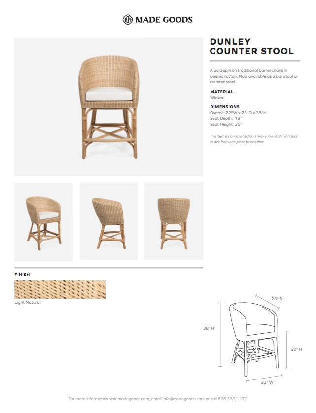 Made Goods Dunley Counter Stool 6 Made Goods Dunley Counter Stool