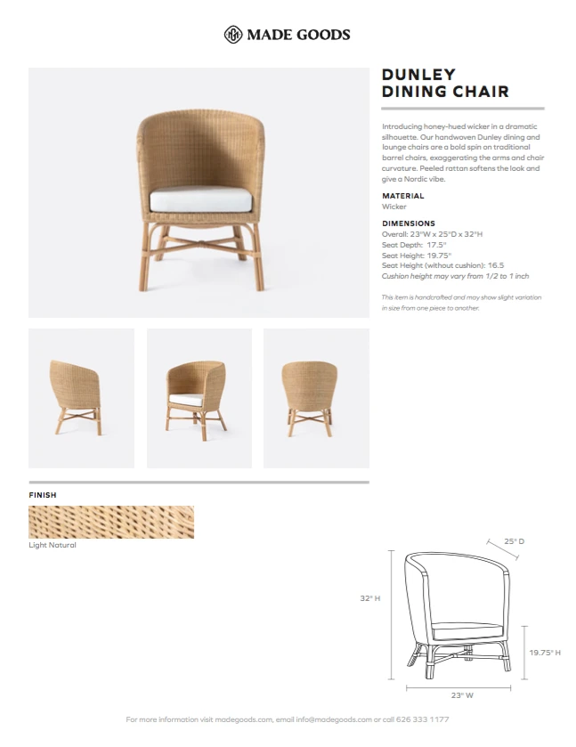 Made Goods Dunley Dining Chair 5 Made Goods Dunley Dining Chair