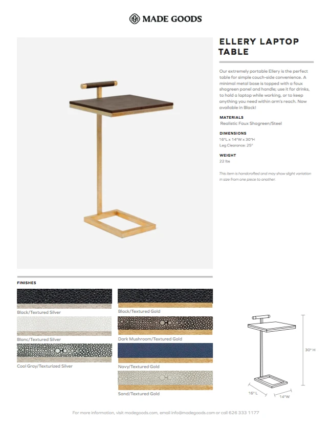 Made Goods Ellery Laptop Table Black And Silver 7 Made Goods Ellery Laptop Table Black And Silver