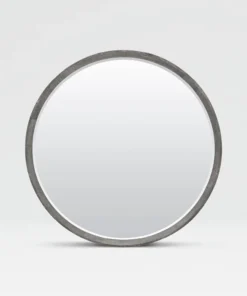Made Goods Emma Mirror Cool Grey Faux Shagreen