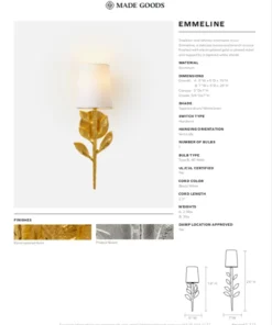 Made Goods Emmeline Sconce Nickel