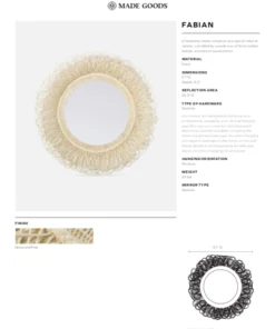 Made Goods New Arrivals Fabian Mirror Cane 15 Made Goods New Arrivals Fabian Mirror Cane