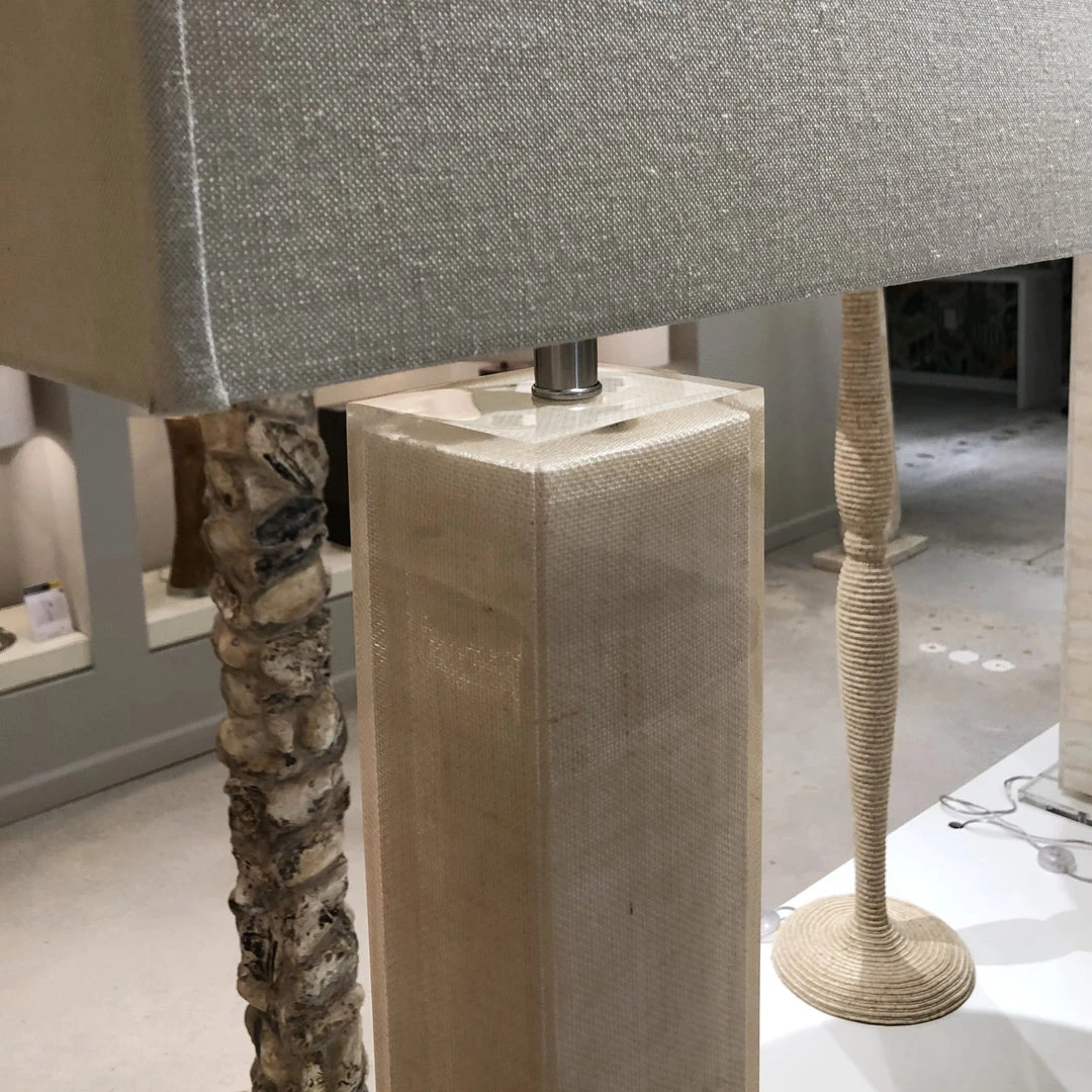 Made Goods Fabre Table Lamp Off White Burlap And Clear Resin New Arrivals 2 Made Goods Fabre Table Lamp Off White Burlap And Clear Resin New Arrivals