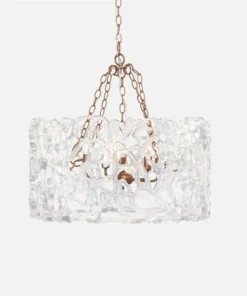 Made Goods Finnegan Chandelier Clear And Gold
