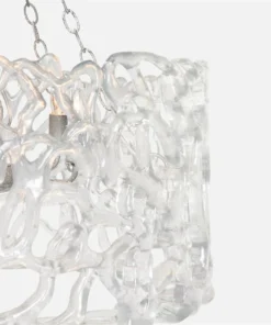 Made Goods New Arrivals Finnegan Chandelier Clear And Silver