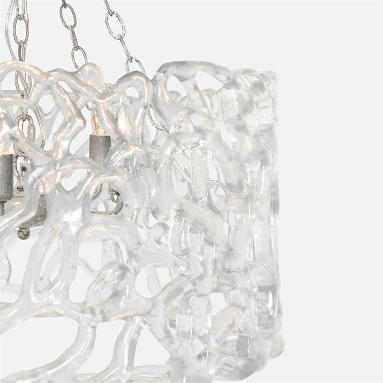 Made Goods New Arrivals Finnegan Chandelier Clear And Silver 2 Made Goods New Arrivals Finnegan Chandelier Clear And Silver