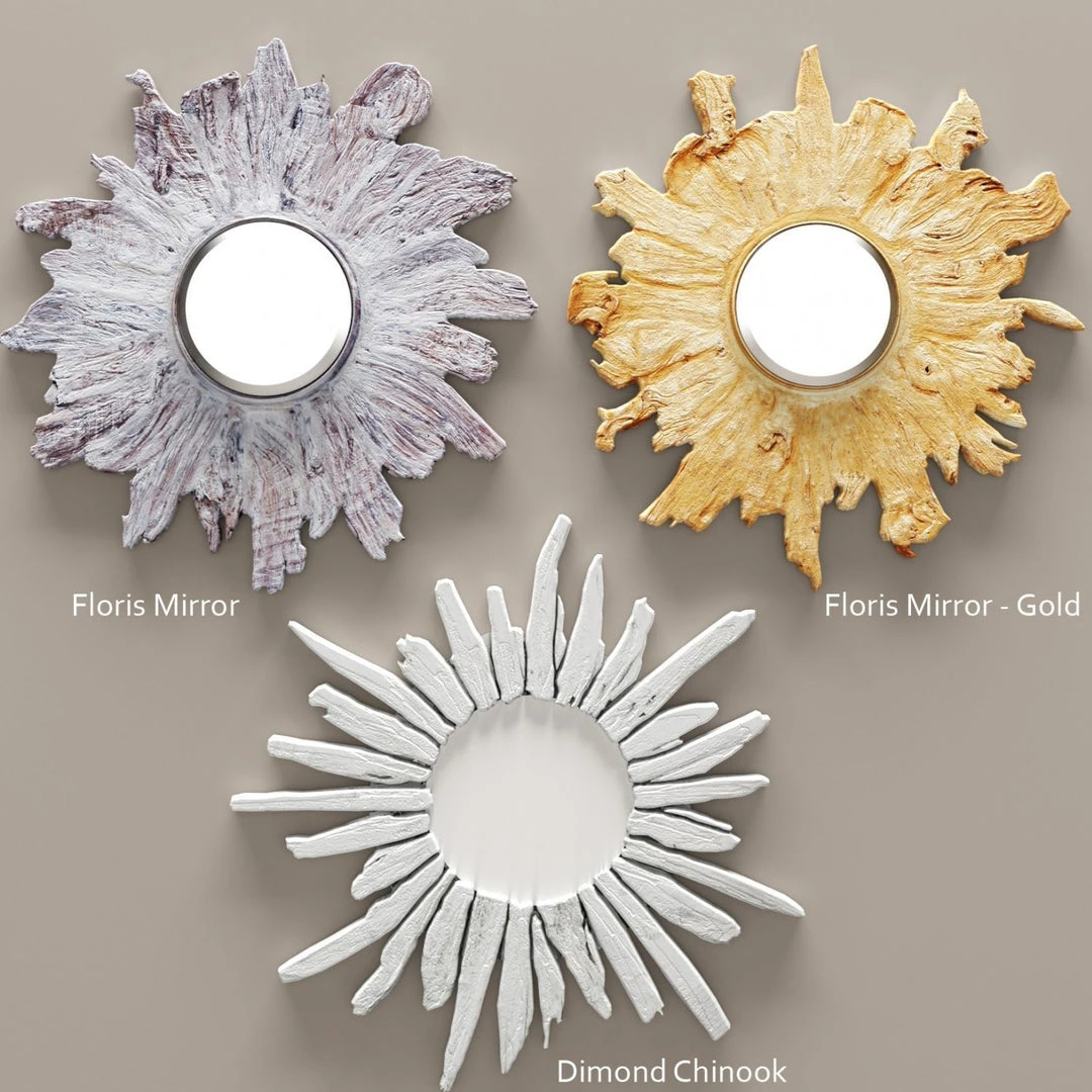 Made Goods Floris Wall Mirror Whitewashed New Arrivals 4 Made Goods Floris Wall Mirror Whitewashed New Arrivals