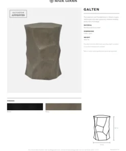 Made Goods Galten Stool Gray New Arrivals 11 Made Goods Galten Stool Gray New Arrivals