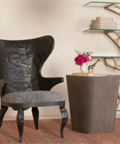 Made Goods Gerald Bookcase Aged Brass