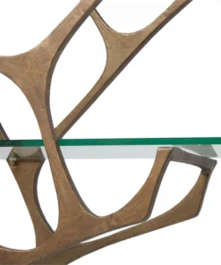 Made Goods Gerald Bookcase Aged Brass