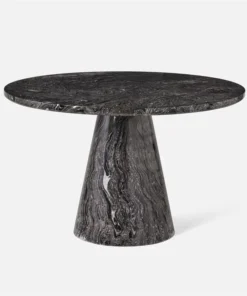 Made Goods Giovanni Dining Table Black Swirled Resin New Arrivals