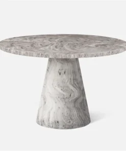 Made Goods Giovanni Dining Table Gray Swirled Resin New Arrivals