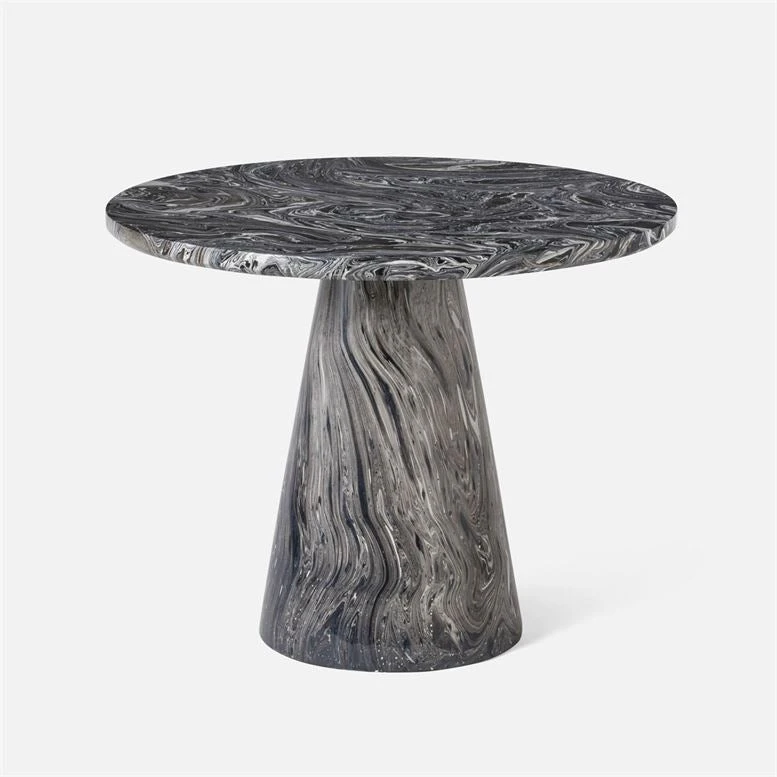 Made Goods Giovanni Entry Table Black Swirl Lacquered Resin 1 Made Goods Giovanni Entry Table Black Swirl Lacquered Resin