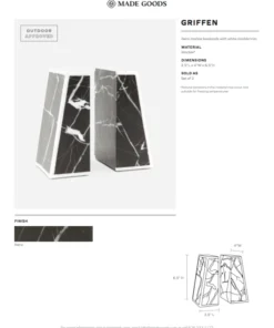 Made Goods Griffen Bookends 11 Made Goods Griffen Bookends