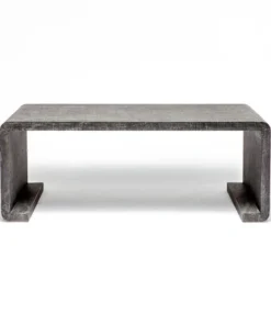 Made Goods New Arrivals Gustav Coffee Table Charcoal Faux Linen