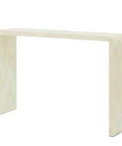 Made Goods Harlow Narrow Console Ivory Faux Shagreen New Arrivals