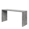 Made Goods Harlow 60" Console Cool Gray Faux Shagreen