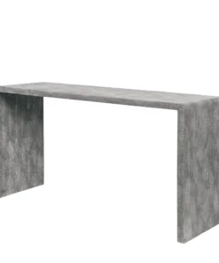 Made Goods Harlow 60" Console Cool Gray Faux Shagreen