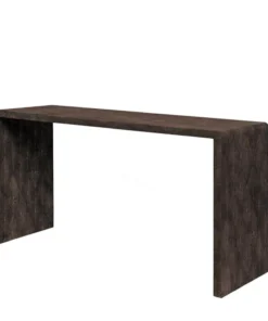 Made Goods Harlow 60" Console Dark Mushroom Faux Shagreen