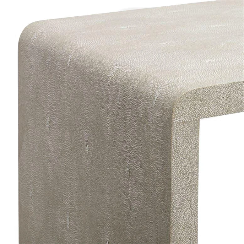 Made Goods New Arrivals Harlow Narrow Console Sand Faux Shagreen 3 Made Goods New Arrivals Harlow Narrow Console Sand Faux Shagreen