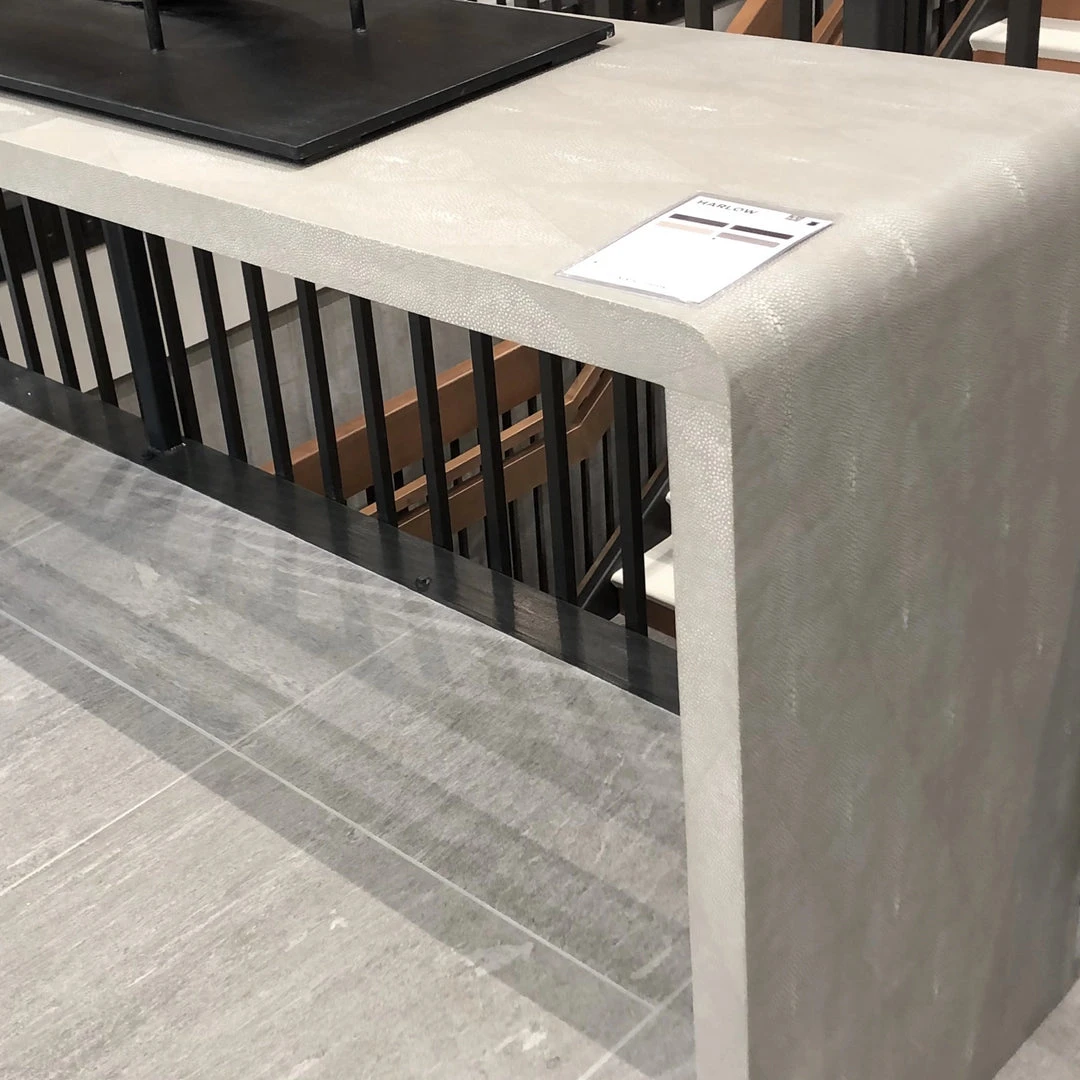 Made Goods Harlow 48" Console Sand Faux Shagreen 2 Made Goods Harlow 48" Console Sand Faux Shagreen