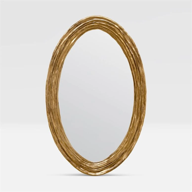 Made Goods New Arrivals Hetty Oval Mirror Antiqued Gold Resin 1 Made Goods New Arrivals Hetty Oval Mirror Antiqued Gold Resin