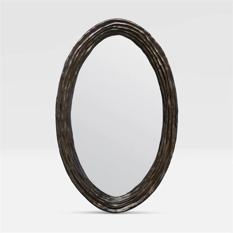 Made Goods New Arrivals Hetty Oval Mirror Rustic Bronze Resin 1 Made Goods New Arrivals Hetty Oval Mirror Rustic Bronze Resin